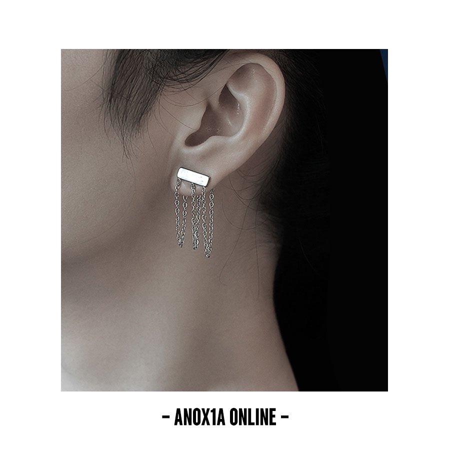 Turn heads with Tassel Square Buckle Earrings! Fearless, unconventional & crafted from titanium steel. Own your style. #TasselEarrings #BoldFashion #TitaniumSteelearrings #an0x1a #an0x1aonline