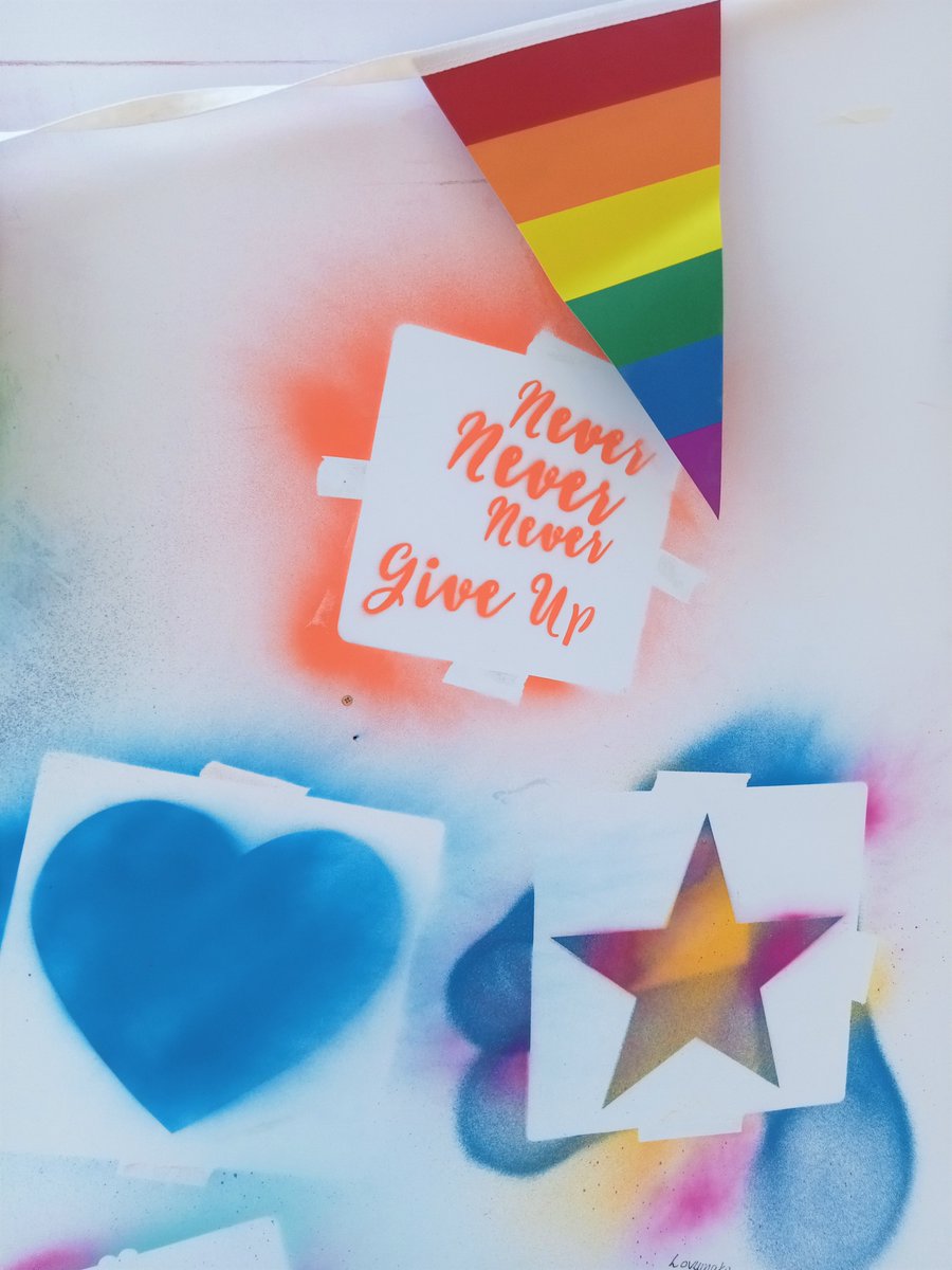Thank you to everyone who came along to our #PrideMonth Street Art event!
Our graffiti wall was looking fabulous and we loved your creativity with our Pride themed crafting. 
It was part of our Give It A Go programme. Find out more here: bit.ly/2TCpt8K