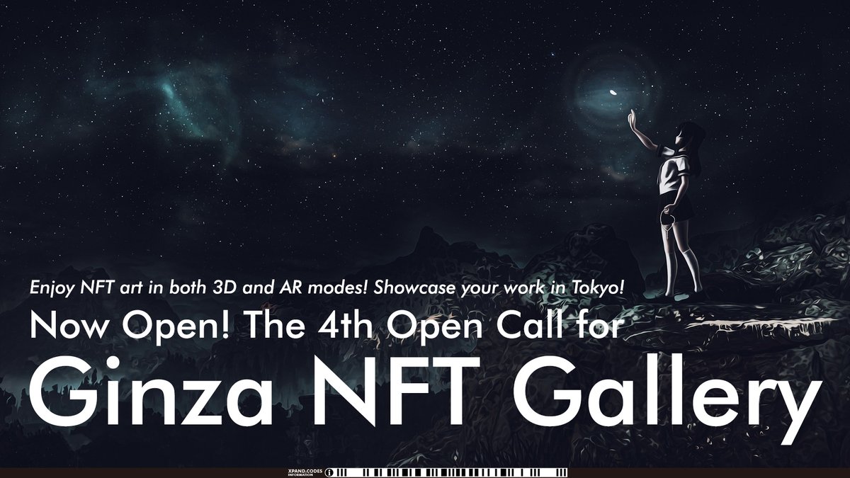 XPAND_en's tweet photo. Ginza NFT Gallery Announces Fourth Global Open Call for NFT Art Submissions https://t.co/f1KrnsN2Vt 
#Ginza #GinzaNFTGallery #XPANDcode #augmentedreality #NFTartist #GinzaDaifukuGreatJizo #GinzaArtEverywhere https://t.co/03tP489MRP