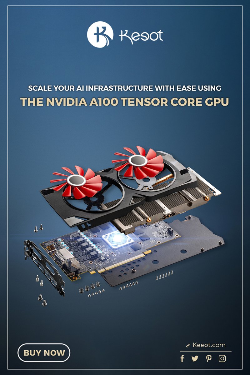 HelloKeeot's tweet image. "Experience seamless handling of large datasets with the NVIDIA A100 Tensor Core GPU."
keeot.com

#NVIDIA #NVIDIAA100 #AI #ArtificialIntelligence #DeepLearning #DataCenter #GPU #AcceleratedComputing #HPC #DataScience #MachineLearning #DLAI #TechNews #Technology