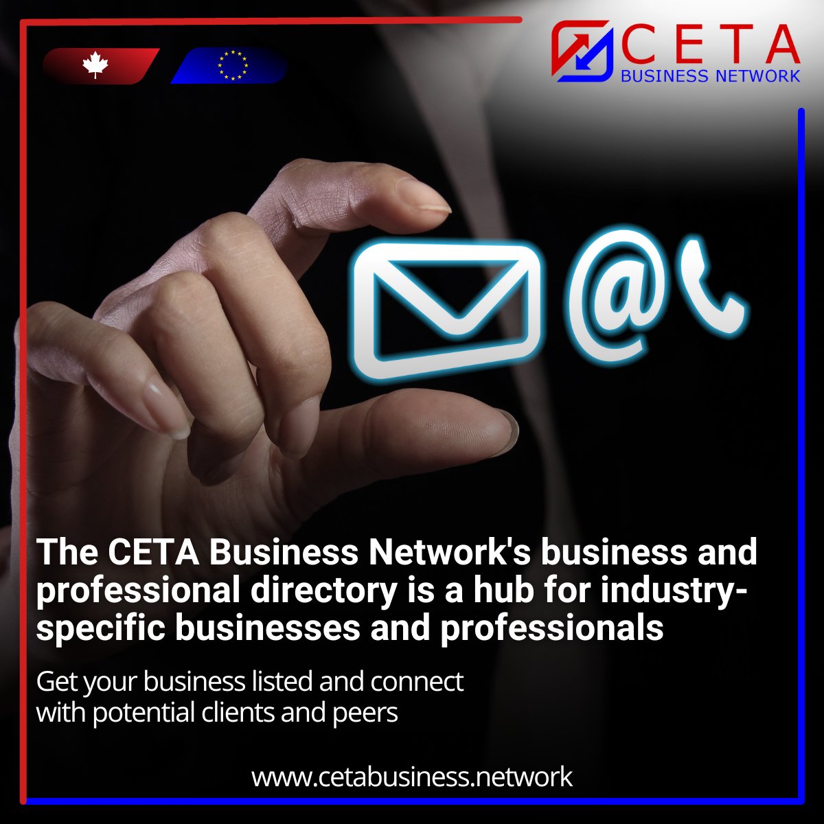 cetabusinessfor's tweet photo. Whether you're looking to connect with potential #clients or showcase your #business to a wider audience, the #CETABusinessNetwork's business and #professional directory has you covered.
https://t.co/Lyc44lKukU

#CETA #Business #ClientConnections https://t.co/6q06mQ6sWm