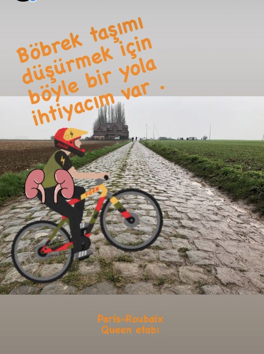 Bol titreşimli bir yol lazım , acil düşürmem için böbrek taşını . Acayip ağrıyor 🤕 🤦🤦
