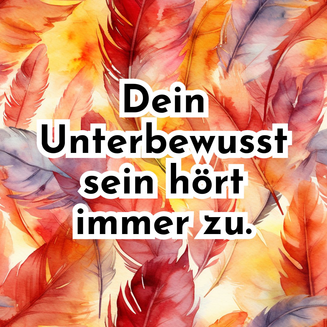 Führe niemals negative Selbstgespräche. Dein Unterbewusstsein hört immer zu.