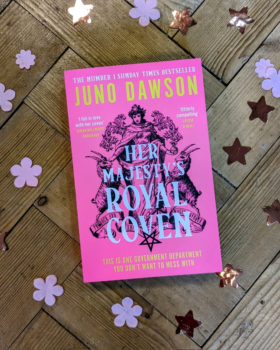 introducing... our Fantasy BOTM! As a SFF specialist store it only felt right to be championing a book from these genres every month, chosen by our booksellers.

For June we've chosen Her Majesty's Royal Coven, full of fun and sassy women as they try and stop the apocalypse.✡️✨