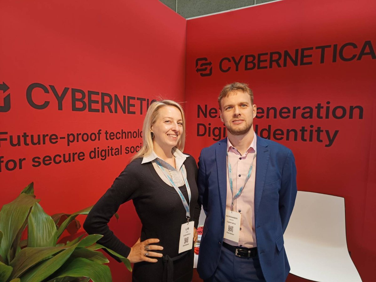 cybernetica's tweet photo. 👋 Our Digital #Identity Technologies team is attending @IdentityWeek_ID in Amsterdam.
Cybernetica’s #eID competence dates back to over two decades and today, we have an entire lineup of #authentication and signing products in the #SplitKey family. Come say hi at the stand 368! https://t.co/S4usRNfx2b