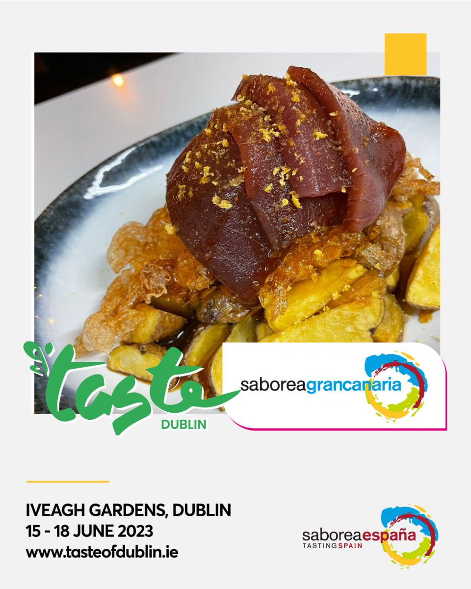 Wines🍷, cheeses🧀, licor🍹, rum🥃... and author dishes help us to tell you our gastronomy and our island: and you can taste them 🤤 in <a href="/TasteDublin/">Taste of Dublin 🍴🍾</a> 

Do you have your tickets?

#TasteofDublin2023 #SaboreaEspaña #SaboreaGranCanaria <a href="/turismogc/">GranCanaria.com 🌴☀️</a> <a href="/SaboreaEspana/">Saborea España</a> <a href="/aquanariafish/">Aquanaria</a>