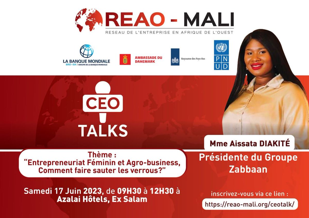 REAOMALI's tweet photo. Finale du  Business Plan Challenge 2023 organisé par le REAO (Réseau de l'entreprise en Afrique de l'ouest) et la banque mondiale! 💼🌍

Nous avons sélectionné 10 plans d'affaires parmi plus d'une centaine de candidatures pour la grande finale. 📋🔝 https://t.co/BsNf4hZjZz