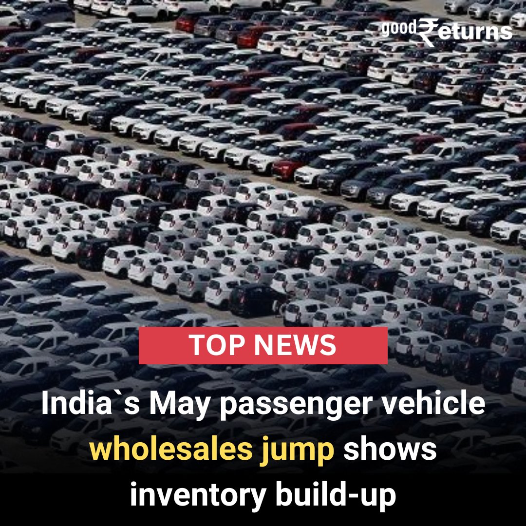 #Indian #passengervehicle (PV) #wholesales rose 13.5% in May, data from the Society of Indian Automobile Manufacturers (SIAM) showed on Tuesday, indicating a build-up of #stocks amid worries of muted retail demand.