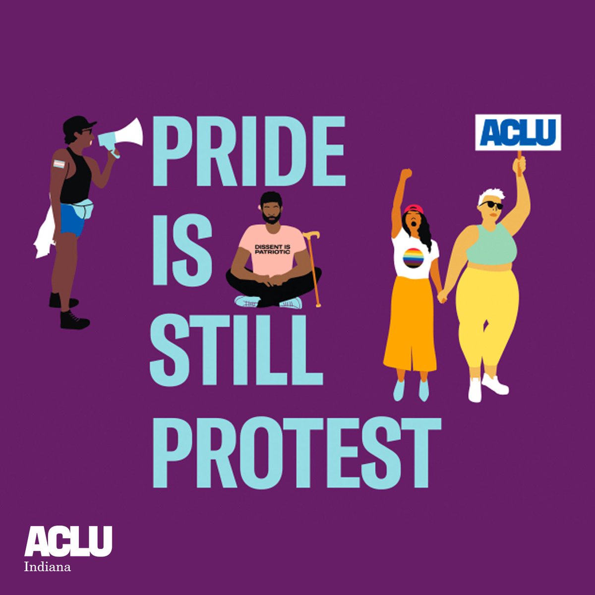 Pride Month is a celebration of LGBTQ joy, a reminder that Pride began as protest, and an acknowledgement of the work to be done. Despite a record number of legislative attacks, the journey toward full equality continues. Celebrate Pride in Indiana: aclu-in.org/pride
