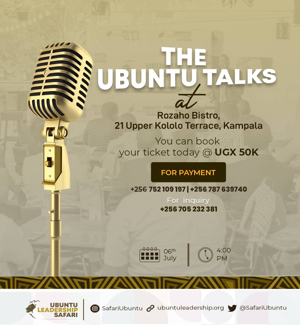 okellowilberfo1's tweet image. I see you, I recognise you and am here for you.
The 4th UBUNTU TALKS is happening on the 6th July 2023, save the date and secured your spot now. 
#UbuntuTalks 
#UbuntuLeadershipSafari