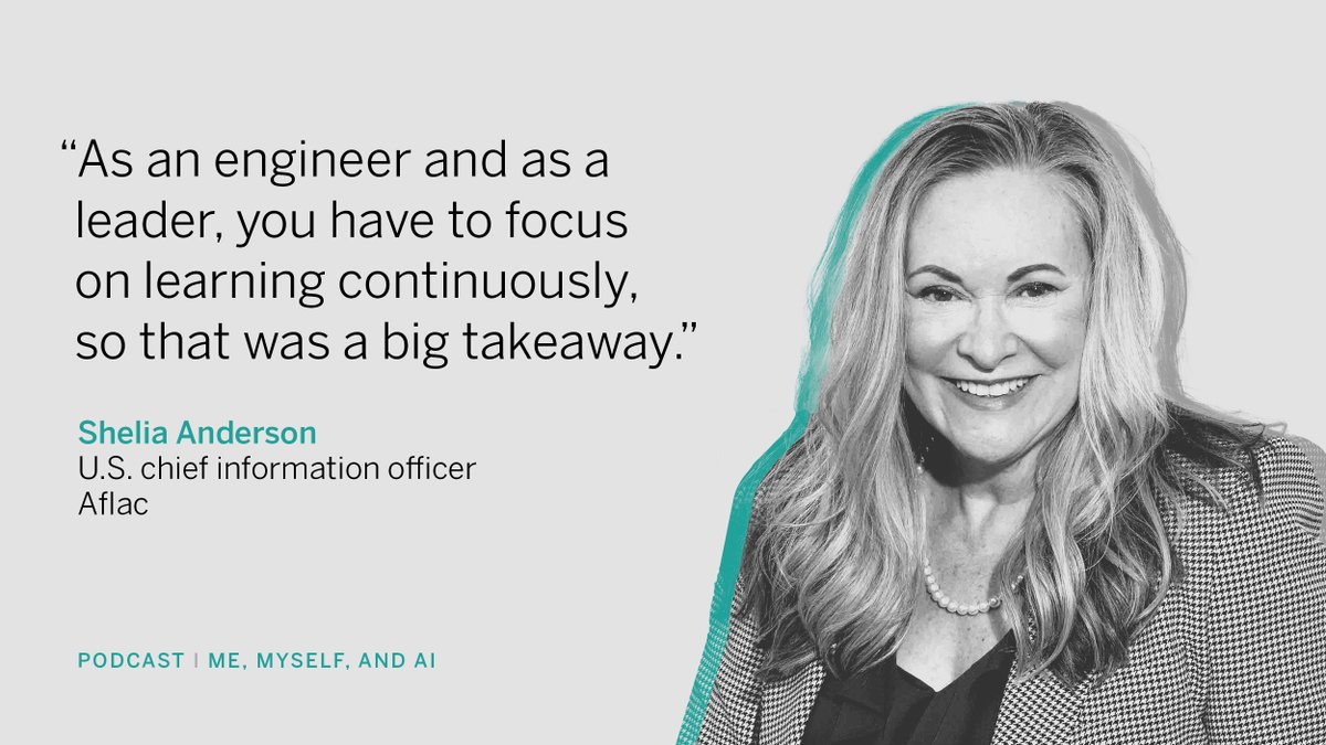 On the new Me, Myself, and AI podcast, Shelia Anderson, Aflac’s CIO, discusses tech hiring and the insurer’s use of artificial intelligence: mitsmr.com/3aRANTd