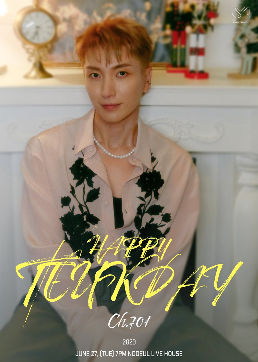 [ 2023 HAPPY TEUK DAY - Ch.701 ]

📆 2023.06.27 (TUE) 7PM
📍 노들섬 라이브 하우스
🎫 팬클럽 선예매 : 2023.06.20 (TUE) 8PM ~ 11:59:59PM
🎫 일반 예매 : 2023.06.21 (WED) 8PM ~
🔗 ticket.yes24.com

#이특 #LEETEUK
#슈퍼주니어 #SUPERJUNIOR
#Ch_701
#2023_HAPPY_TEUKDAY_Ch_701