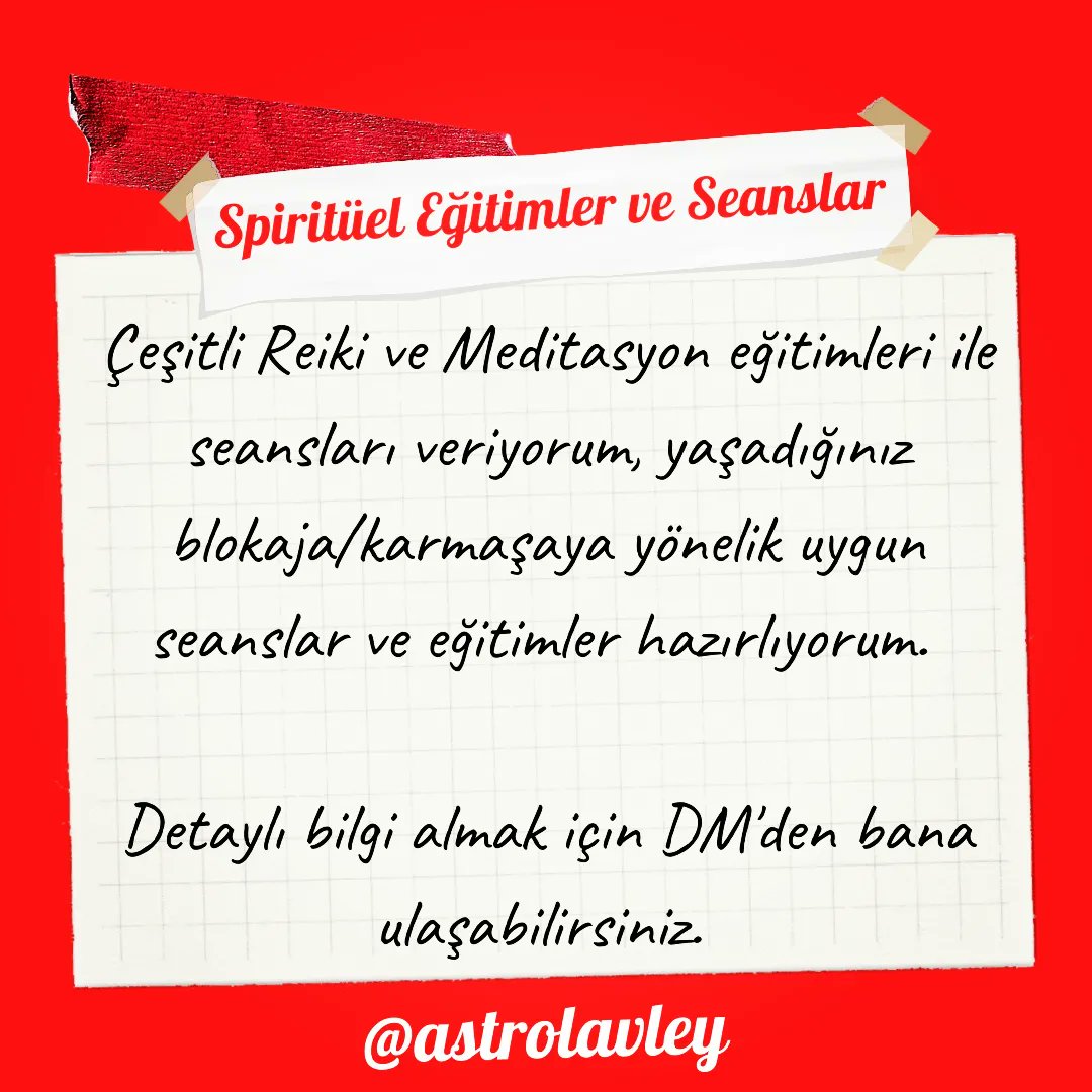AstroLavley's tweet photo. #astroloji #burçlar #koç #boğa #ikizler #yengeç #aslan #başak #terazi #akrep #yay #oğlak #kova #balık #tarot #astrolog #reiki #şifalanma #farkındalık #healing #kundalinireiki #agapereiki #animalreiki #rakamareiki #meditasyon https://t.co/STrJ68YokD
