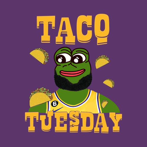 LSDpepecoin's tweet photo. Gm Fam ☀️

Happy Taco Tuesday! 💙

 show me ur tacos 👇
🐸🐸🐸🐸🐸

@pepecoineth
@PepeArmy_2023

#LSDpepe #memecoin #PEPE #MemeCoinSeason #vechain $pelon $avax #dinolfg $shib $matic $lfg $dash #zkTwitFi #DogAi #DOGE https://t.co/TqfCjAkymD