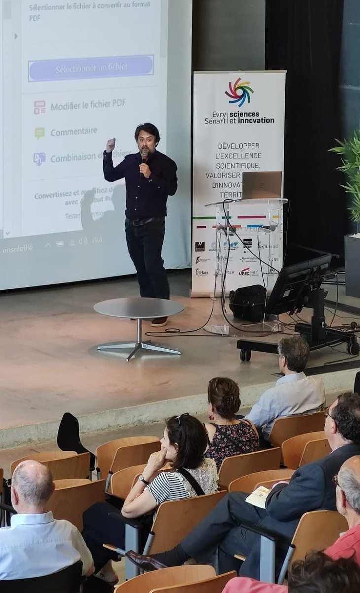EvrySenartScIn's tweet photo. [#Recherchelnnovation] #ColloqueESSI en direct

Guillaume BOLLOT nous présente

Le ciblage des interactions ARN-protéine impliquées dans les maladies humaines : de l'aspect académique à industriel

Rendez-vous sur le campus d'@imt_bs /
@TelecomSudParis jusqu'à 18h! https://t.co/OZdnJ0IA2L