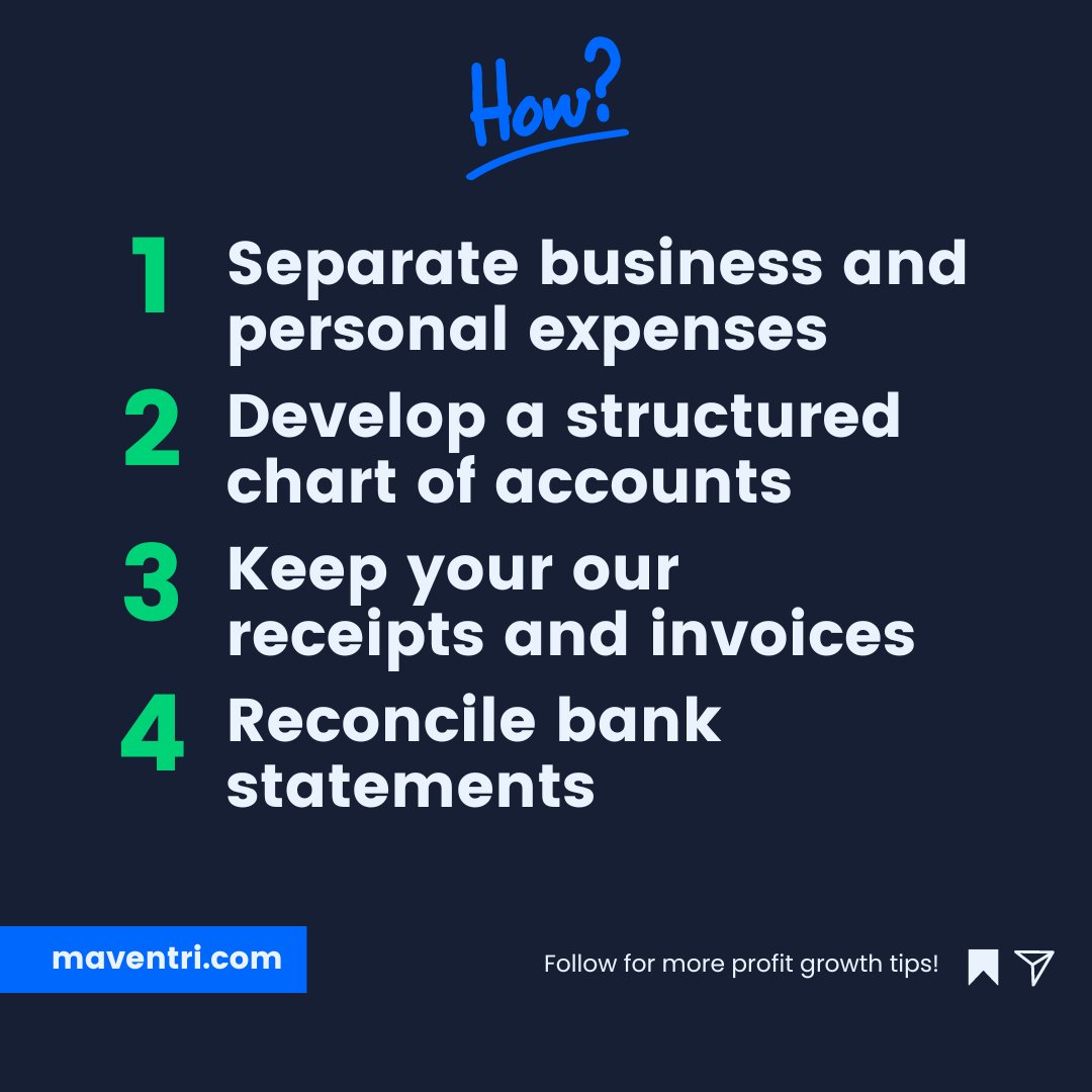 WeAreMAVENTRI's tweet image. THE KEY TO MAXIMIZING YOUR PROFITS: Understanding and managing your expenses effectively! 📊✨
#MAVENTRI #ExpenseControl #FinancialManagement #MaximizeProfits #BusinessGrowthStrategies #SmallBusinessSupport #EffectiveBookkeeping