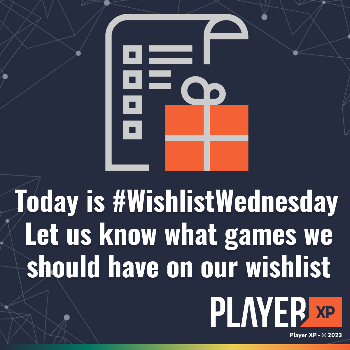 player_xp's tweet photo. 🎮It's #WishlistWednesday🎮
We want to know what games you've been working on...
Let us know in the comments what we should look forward to and what games we need to add to our wishlist!
#PlayerXP #gamedev #indiedev #gaming #indiegame #steam https://t.co/zMsv7J6o1Q