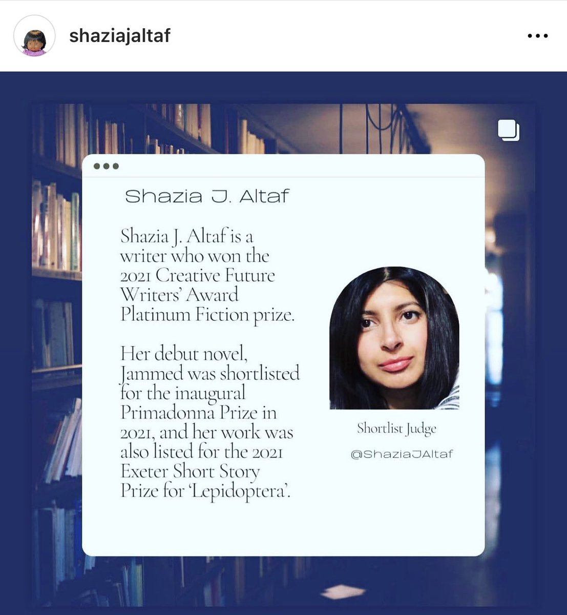 ShaziaJAltaf's tweet image. Working on the shortlisting as a judge for this incredible prize @CreativeF_uture and let me tell you there is some incredible writing ✍🏽 out there in the wild 👀 the stories… the human spirit is beautifully alive 

#CFWA #writing #Diversevoices