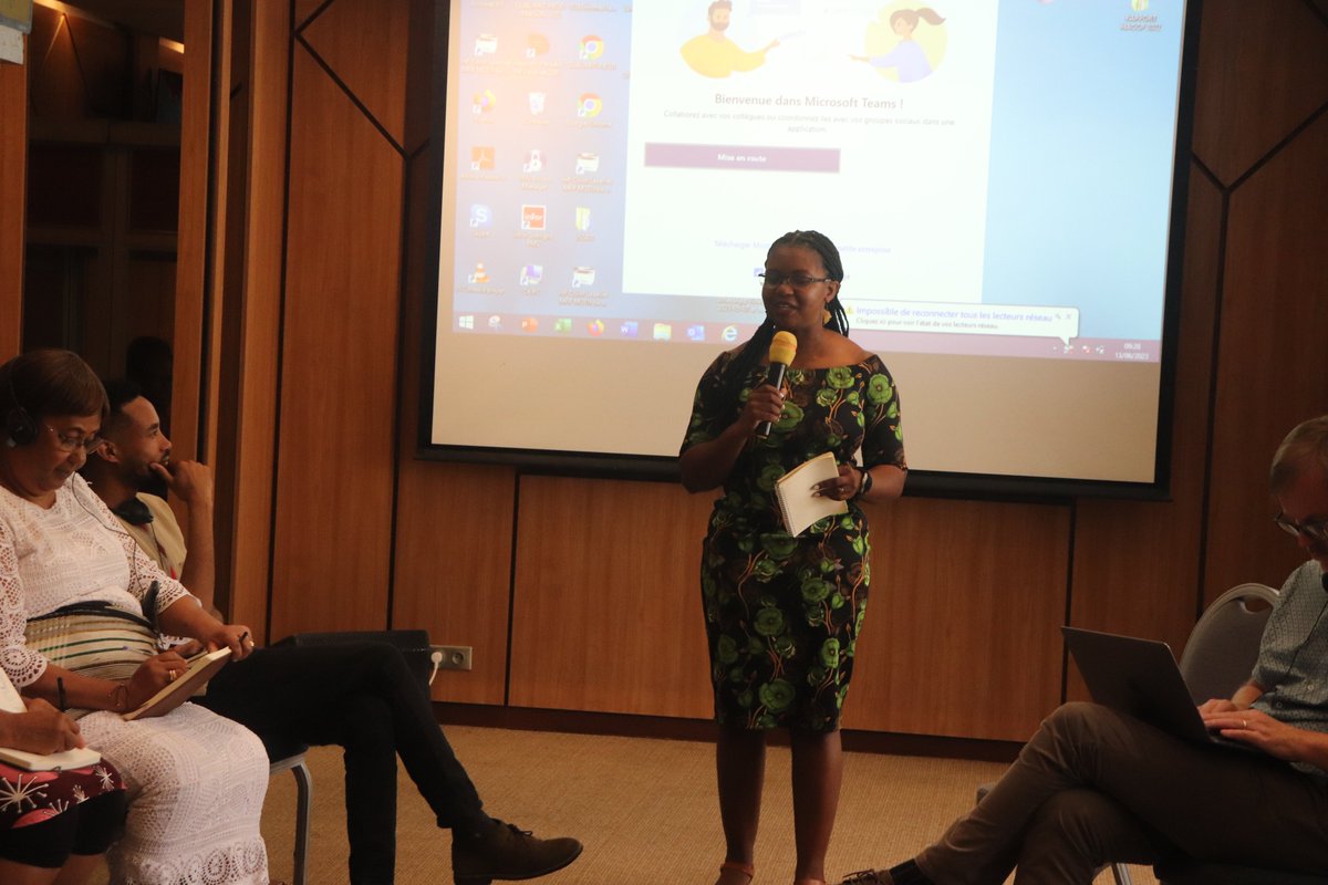 In her opening speech, <a href="/MemoryBandera/">Memory Bandera</a> acknowledged the support received from mayors and the Minister of Justice during the launch of Praia,along with the vital role played by not only the coordinators but also the sub-regional networks in hosting at-risk HRDs! #SafeButNotSilent