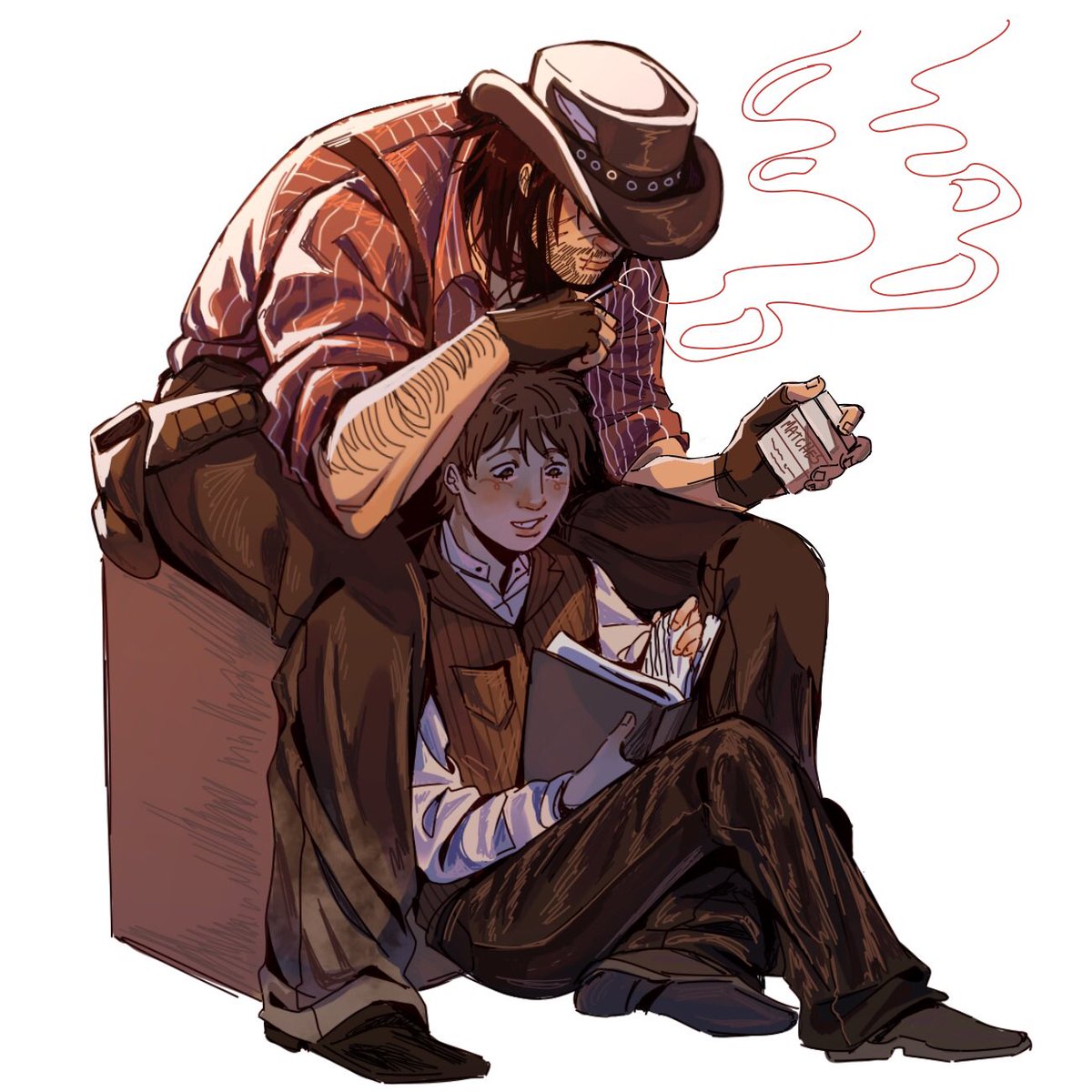 elesketchii's tweet photo. trapped in white bg hell anyway they make me so sad #RDR2 https://t.co/pMZquq02bu
