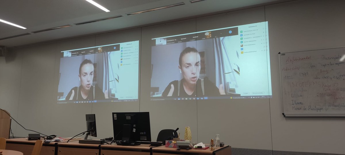 baskischleipzig's tweet photo. Letzten Donnerstag hatten wir das Vergnügen, Ane Irazabal Elkorobarrutia bei der Mock-Konferenz zum Thema "Übersetzen, Dolmetschen und Journalismus. Erfahrungen einer freiberuflichen Reporterin".

Ane Irazabal Elkorobarrutia gurekin egon zen aurreko ostegunean Mock-Konferezean. https://t.co/u0iJQ7EHuV