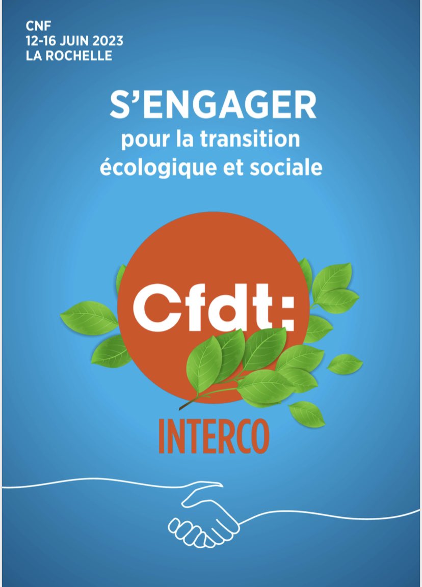 interco_cfdt's tweet image. Le CNF de @interco_cfdt a lieu du 13 au 15 juin à la Rochelle. Sa thématique ? S’engager pour la transition écologique et sociale. Les syndicats #Interco sont mobilisés pour ces 3 jours de travail militant 👏👏👍