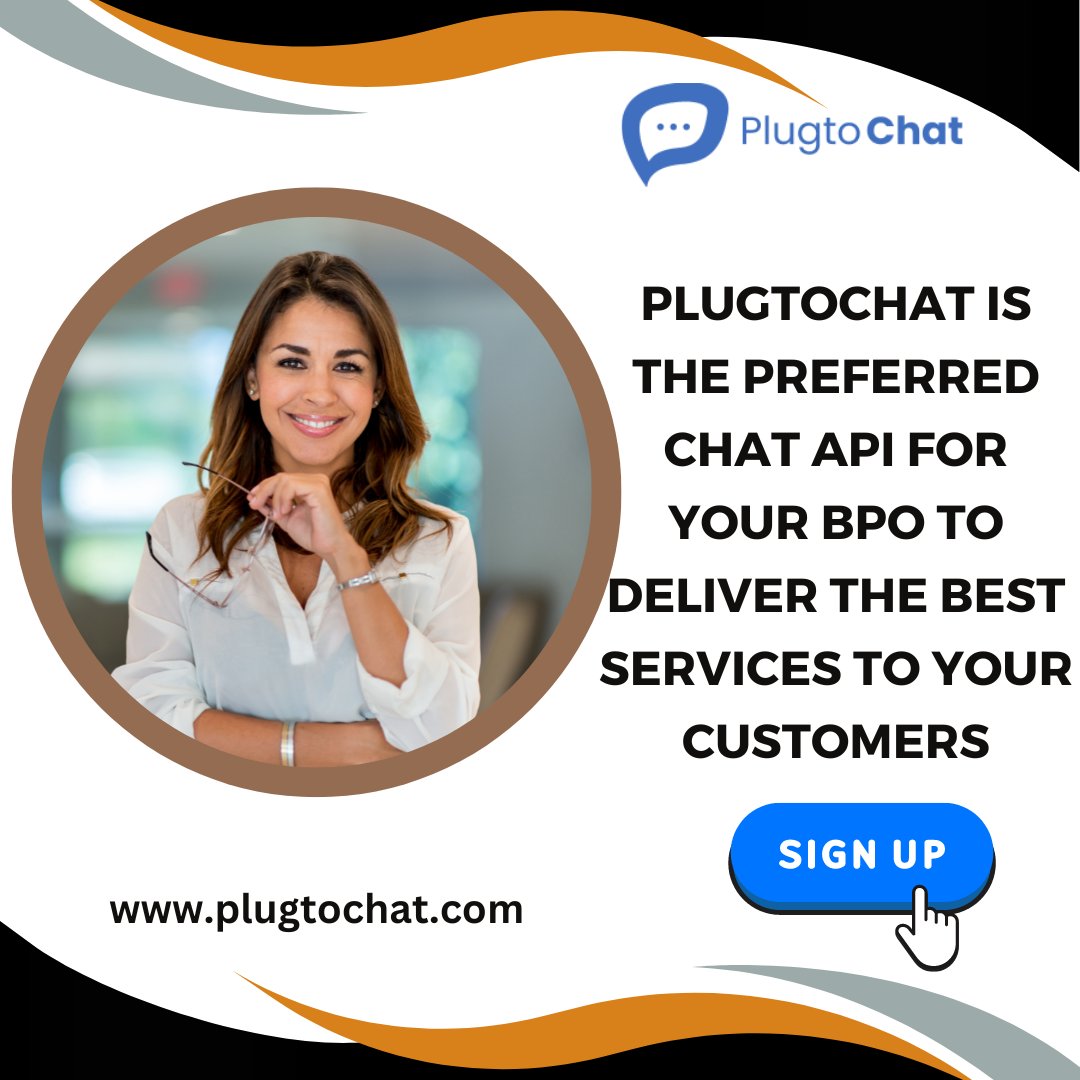 Chat seamlessly with your customers in the security of your website or app and resolve issues fast using Plugtochat. 
𝐰𝐰𝐰.𝐩𝐥𝐮𝐠𝐭𝐨𝐜𝐡𝐚𝐭.𝐜𝐨𝐦 
#chatAPI #JavascriptSDK #prebuildUI #plugtochat #livechat #chatapp #chatplugin #Chatplugin #interactionplatform #chatapps