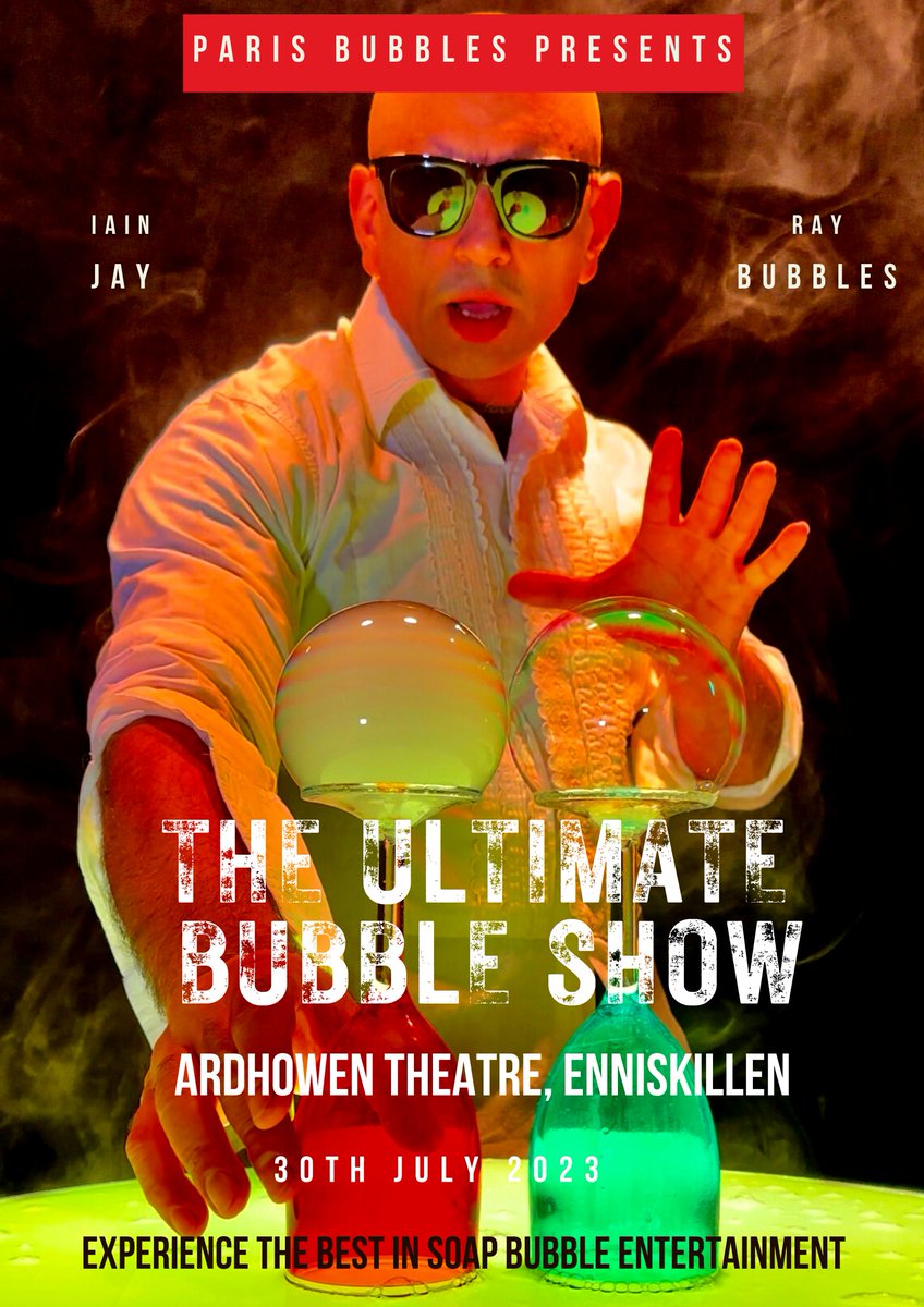 We'll be bringing our bubble show to Enniskillen this summer. Please share.
@enniskillenBID @HappyDaysEnnisk @EknRnli @Enniskillenstor @EknRugby @enniskillengaa @etufc @dromore_high @downanddromore @MoatLisnaskea @Visitlisnaskea @RoversOfficial @killyhevlin @DerrylinGFC