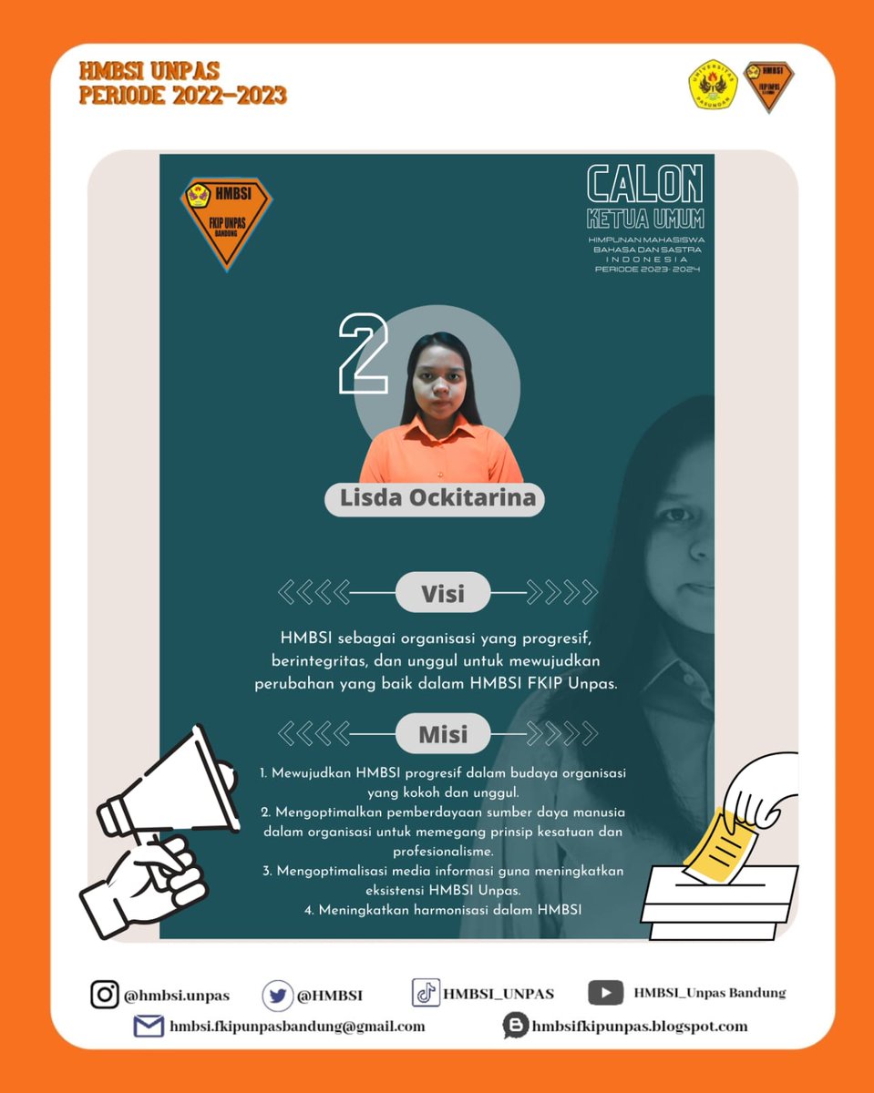 hmbsi_unpas's tweet photo. Waduhh ada apa ini rame rame 🤔🤔

Ternyata hari demi hari terus berlalu tak terasa kepengurusan HMBSI SETARA sudah di penghujung periode.

 Penasaran calon ketua umum HMBSI periode selanjutnya? Simak postingan ini yukk !!!! https://t.co/ZoziQ26gWA