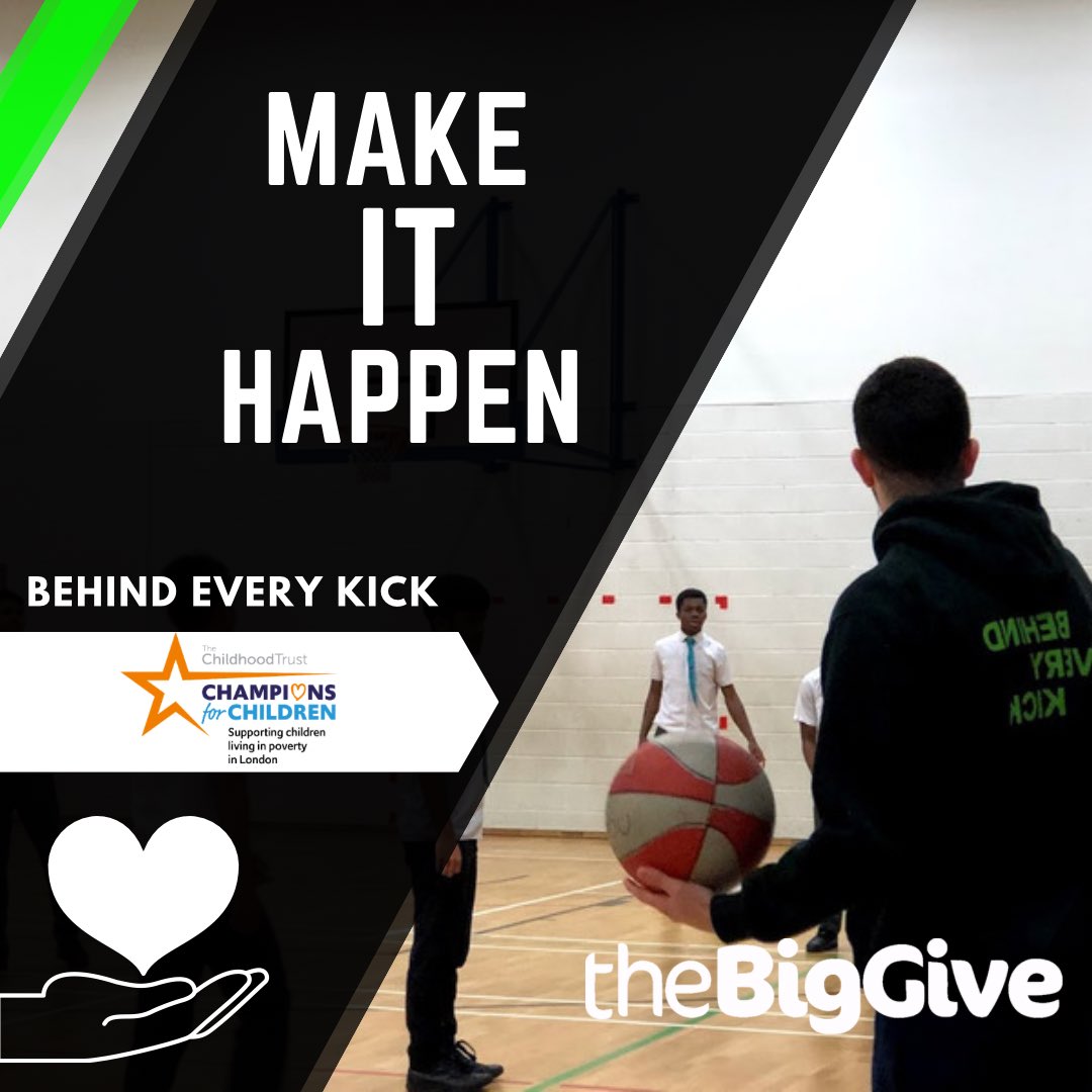 Your donation during the Big Give will help young people thrive on and off the court, pitch or track.

Donate Now - donate.biggive.org/campaign/a0569…

#MakeItHappen