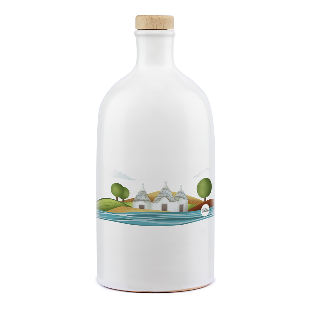 Il nostro orcio in terracotta con olio EVO pugliese e con i #trulli patrimonio #UNESCO a breve disponibile per l'acquisto shop.laterradipuglia.it/it/olio/718-or…