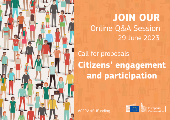 New #EUfunding opportunity! for organisations with projects to promote citizens' engagement & participation in #EUdemocracy Want to find out more? 💻Join our online information session 📅29 June 🕑10:00 - 13:00 CET ⌛️Register to attend by 22 June ➡️europa.eu/!q8vhVH