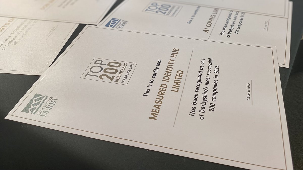 DimensionsMiHub's tweet photo. We're thrilled to announce that our parent company #MiHub has yet again made it to the Top 30 businesses in Derby and Derbyshire! Our ranking at number 27 in the Top 200 Businesses is a testament to our growth and contribution to the local economy. 

@AlexandraWEAR @DerbyUniBis #top200 #DerbyUniBis #derby #derbyshire #derbyuni #business