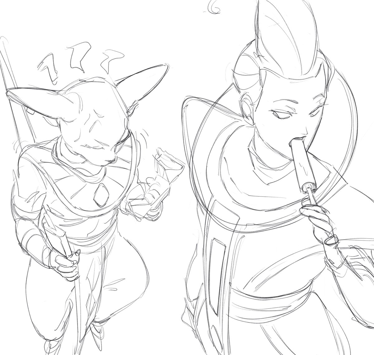 beerus experiences a brain freeze

#dbz