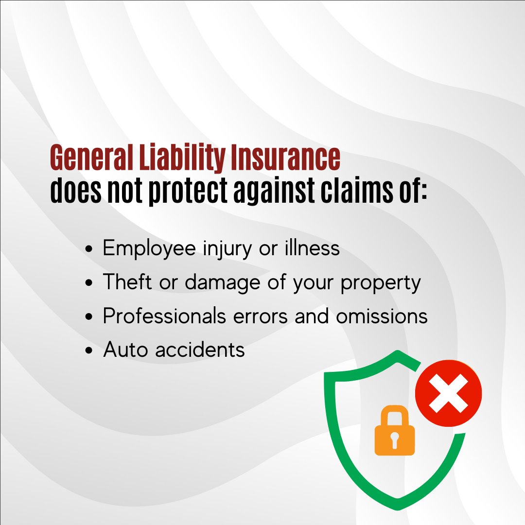 landingins1's tweet image. What is general liability insurance? 

General liability insurance is a coverage that protects businesses against claims of bodily injury and property damage from clients, customers, or third parties.  

#insurance #liabilityinsurance #generalliabilityinsurance #insurancecoverage