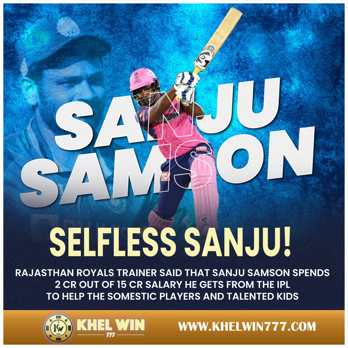 He is, in fact, the real 𝐒𝐚𝐧𝐣𝐮 𝐁𝐚𝐛𝐚. What do you guys say? 😍❤️

#sanjusamson #RajasthanRoyals #IPL #sanjubaba