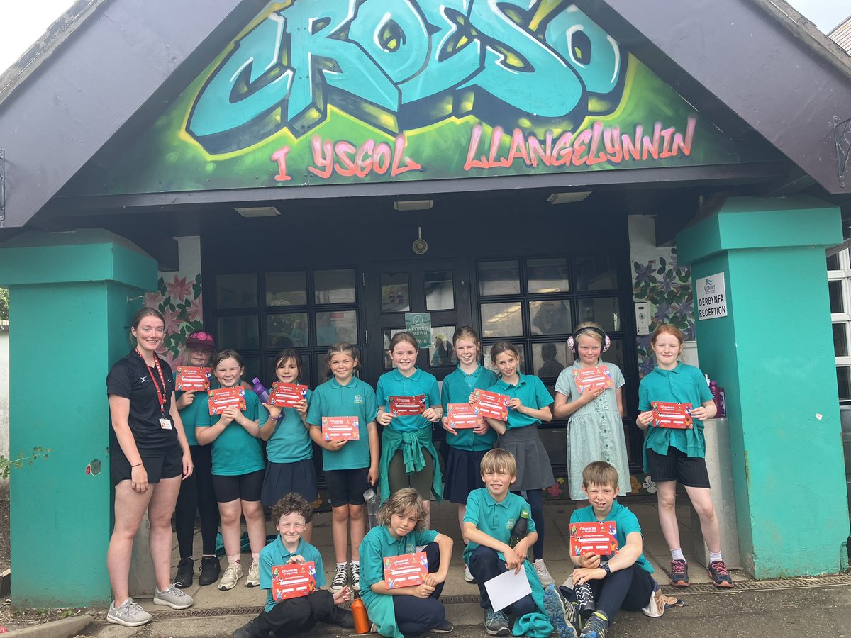 Ysgol Llangelynnin (@ysgllangelynnin) on Twitter photo Yr 5 children completed the <a href="/Urdd/">Urdd Gobaith Cymru</a> play through Welsh course yesterday. The skills will be used to play and model the Welsh language with younger pupils in school. <a href="/UrddConwy/">Urdd Conwy</a> #llesllawenyddallwyddiant
Well done everyone 🏴 Yr 5 children completed the <a href="/Urdd/">Urdd Gobaith Cymru</a> play through Welsh course yesterday. The skills will be used to play and model the Welsh language with younger pupils in school. <a href="/UrddConwy/">Urdd Conwy</a> #llesllawenyddallwyddiant
Well done everyone 🏴