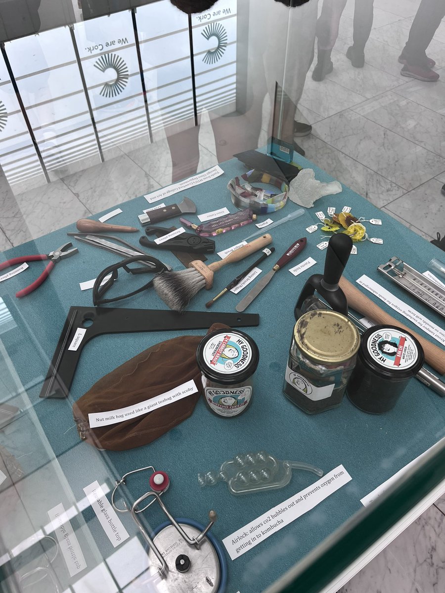 Beautiful art on display @corkcitycouncil City Hall by students from St Finbarres and Greenmount NS as part of Tools of the Trade 2023. An incredible initiative by Susie Walsh and Leah Murphy with @mygoodnessfood @MTU_ie and CCAD