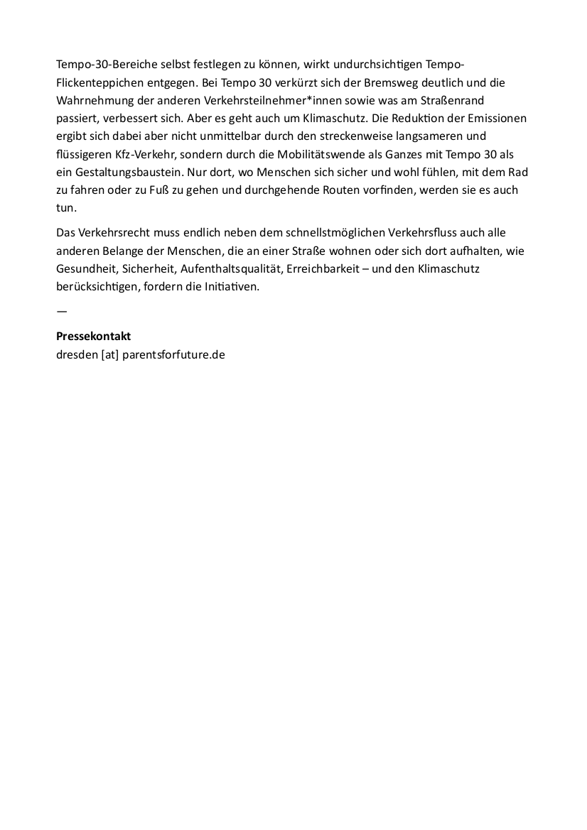 Am Do/Fr wird im Stadtrat abgestimmt, ob DD lt. Petition Teil d. Initiative „Lebenswerte Städte durch angemessene Geschwindkeiten“ werden soll. Ziel: als Stadt beurteilen &amp; berücksichtigen zu können, wo Menschen 📈Sicherheit, 📈Luft- &amp; Aufenthaltsqualität &amp; 📉Lärm brauchen. 1/2