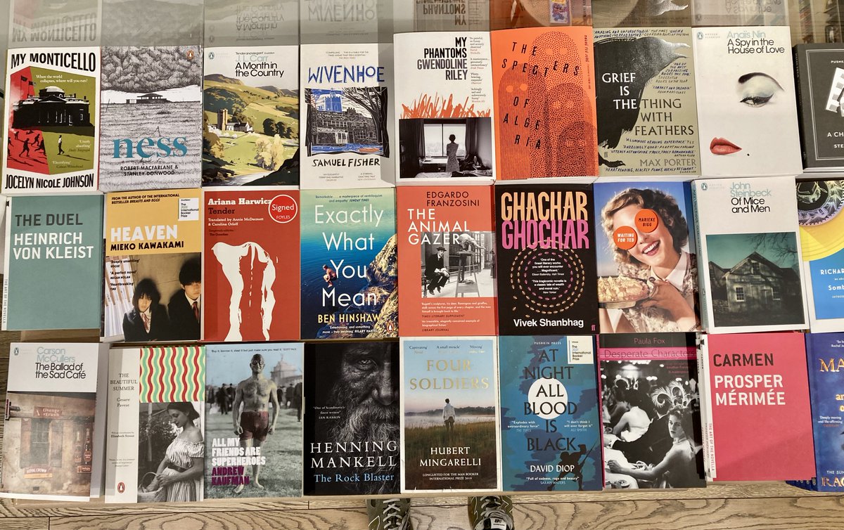 Riley, Steinbeck, Porter, McCullers...! Surreal and excellent to find EWYM sharing a table with so many of my favourite writers at @Foyles on Charing Cross Rd 🙏