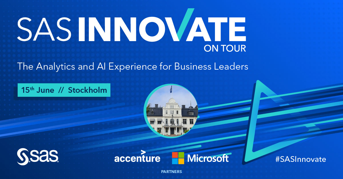 The countdown has begun! ⏰ SAS Innovate on Tour in Stockholm kicks off in just 48 hours 🥁 

We look forward to welcoming Nordic business leaders from across industries to share knowledge and network around #analytics and #AI. 

Learn more: 2.sas.com/6010OLGym #SASInnovate