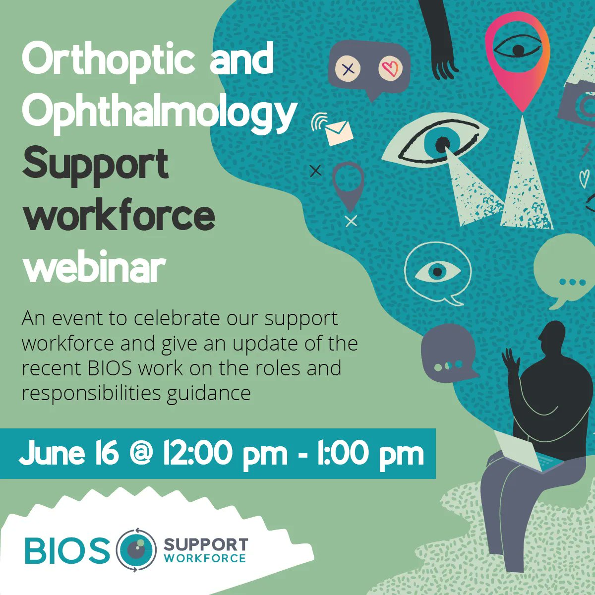 BIOS_Orthoptics's tweet photo. Three days until the launch of our Support Workforce Hub! Sign up now for our launch event, to find out about the work we’ve been doing to support all of our orthoptic clinical assistants.

https://t.co/rEYbYC1LBL #SupportWorkforce https://t.co/uMWDF66fNV