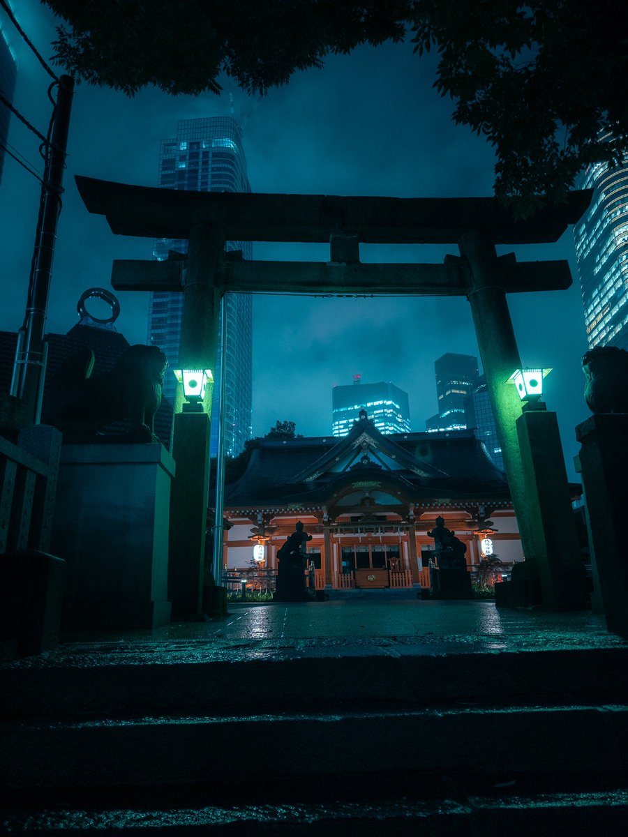 Tokyo was looking quite surreal in the mist last night