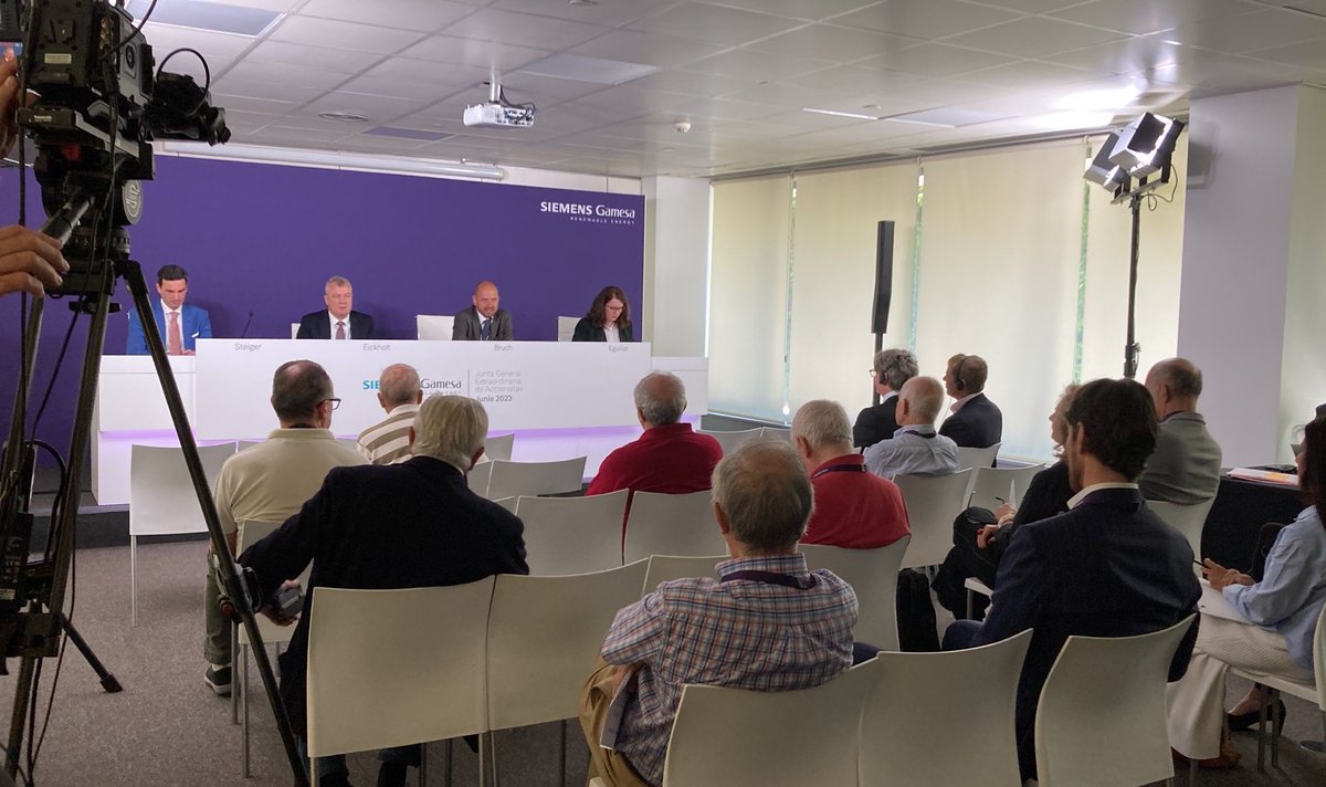 Today, the minority shareholders of <a href="/SiemensGamesa/">Siemens Gamesa</a> approved a capital reduction of the remaining outstanding shares, a big step in the integration with <a href="/Siemens_Energy/">Siemens Energy</a>. Thank you to all the shareholders for your support!
