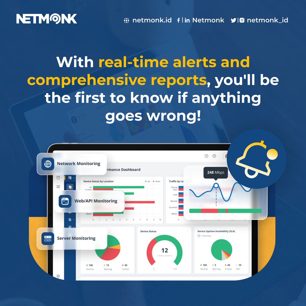 netmonk_id's tweet image. Sobat Netmonk! Let's embrace the power of real-time notifications! segera kunjungi netmonk.id
#MonitoringTingkatTinggi #WebsiteMonitoring #Downtime