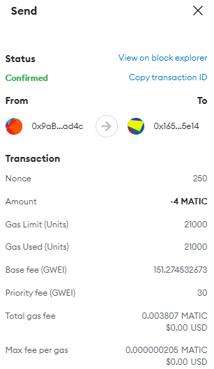 As I mentioned earlier, the profit from the purchase of #nozzie 1-5 will be sent to the official Ukrainian wallet.

@Elegit2021 bought 1, 2 for a total of 4 MATIC

polygonscan.com/tx/0xcd19b4e01…

So:

#NFTCommunity @Ukraine #StopPutin