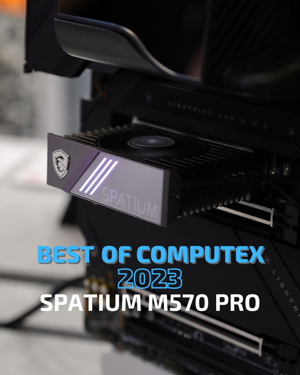 MSIMiddleEast's tweet image. حصل وسيط التخزين الأعلى لدينا MSI Gen 5 SSD SPATIUM M570 PRO على لقب الأفضل في Computex 2023 من eTeknix و Techtesters. 🏆
لنستقبل بعض التهاني 🎉👏✨

#MSIssd #M570pro #SSD