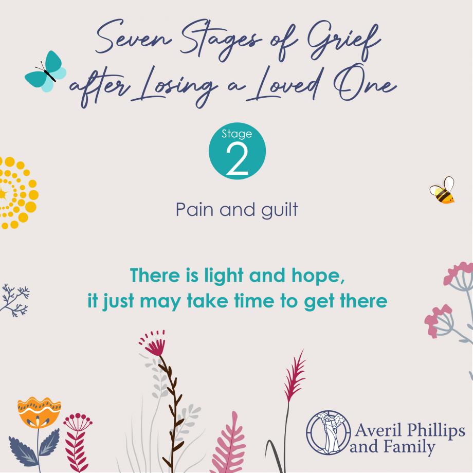 There are seven stages of grief after losing a loved one.

This is stage two: Pain and guilt

#bereavementsupport #grief #supportgroups #bereavementsupportgroup #supportkettering #supportoundle #averilphillips #averilphillipsandfamily #funeraldirectorsoundle #funeraldirectorsk...