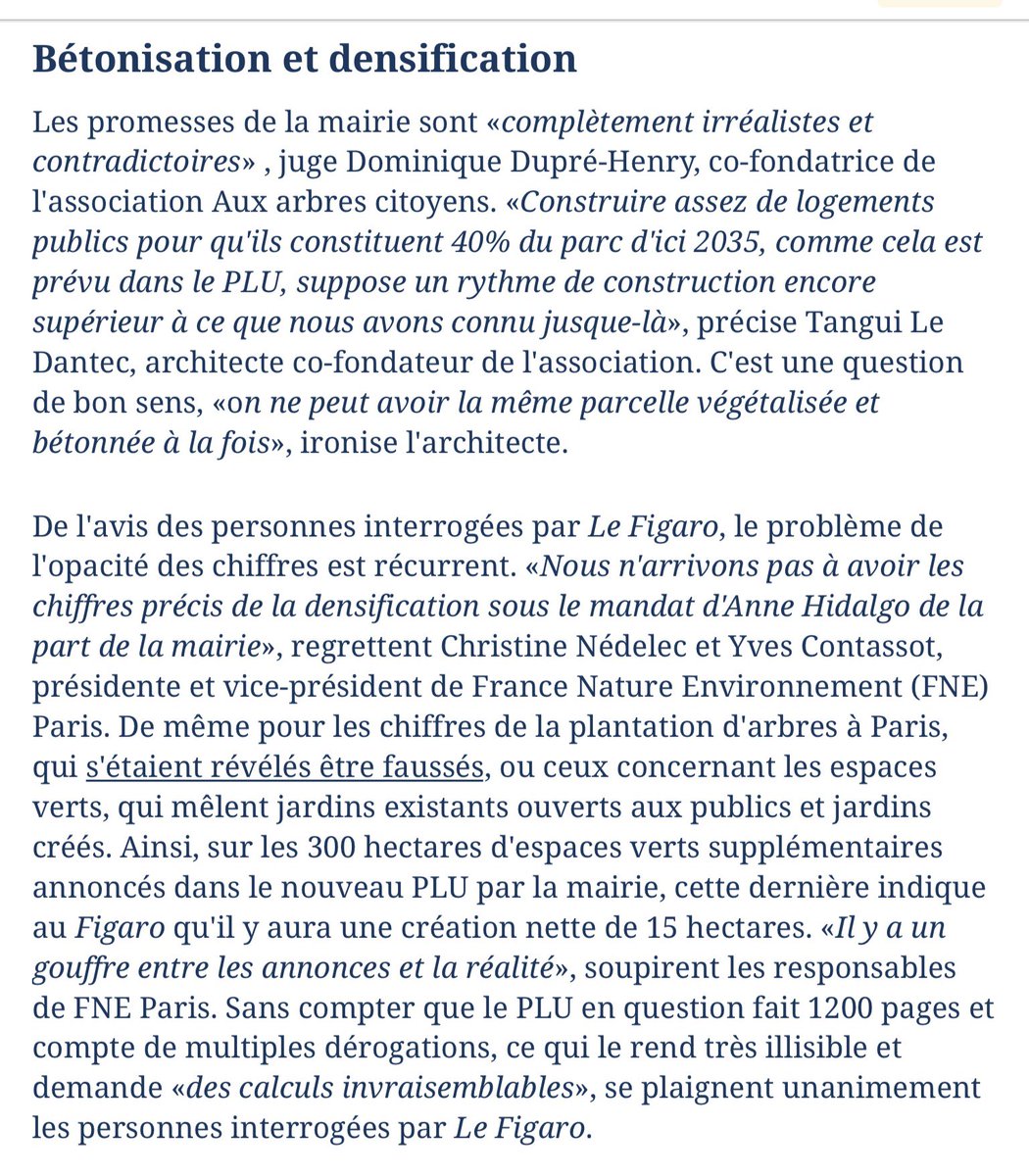 DuprDominique2's tweet image. 🌳👇Désimperméabiliser les sols de manière quantitative ne signifie pas créer des #jardins ni des espaces de #nature. Il ne suffit pas de débitumer, il faut surtout préserver les #parcs existants, créer des espaces #plantés de qualité et les entretenir !
lefigaro.fr/actualite-fran…