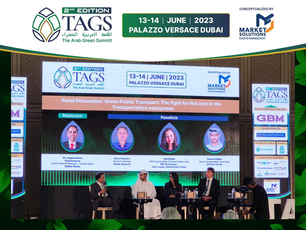 Panel Discussion
Hear from our experts discussion on “Green Public Transport: The fight for Net zero in the Transportation ecosystem”.

#ArabGreenSummit #Sustainability #ClimateChange #NetZero2050  #Environment #cleanenergy #energytransition #Climatechange #Green #Netzero